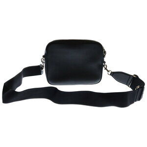 Gucci Web Bag Leather Line Black Shoulder Crossbody Sherry